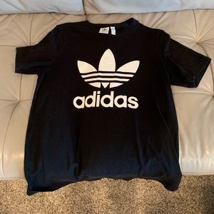 Adidas Trefoil black short sleeve shirt
